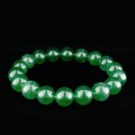 6A+ Quality Emerald (Beryl) Natural Stone Bracelet (12-13mm) - 5