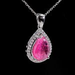 Ruby Natural Stone Silver Women's Necklace (7ct) - 4
